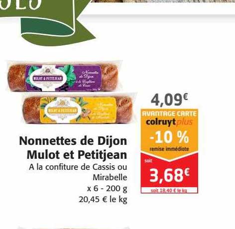 nonnettes de dijon mulot et petitjean