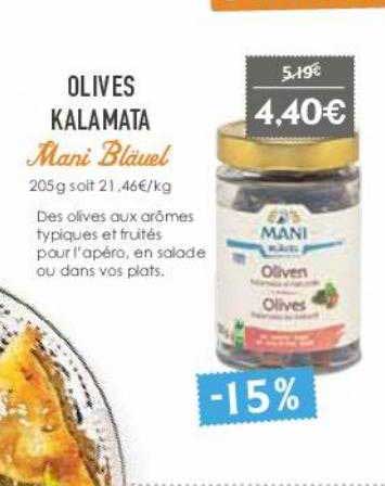 olives kalamata mani bläuel