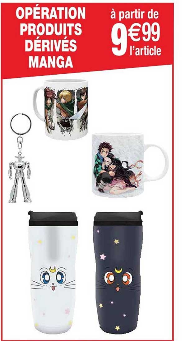 opération produits dérivés manga