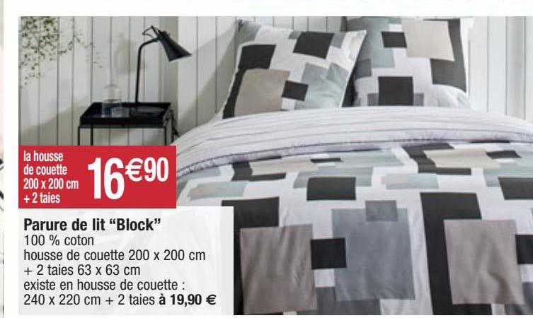 parure de lit "block"