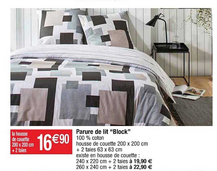 parure de lit "block"