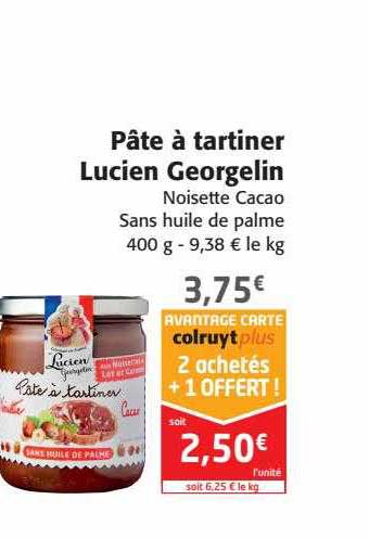 pâte à tartiner lucien georgelin