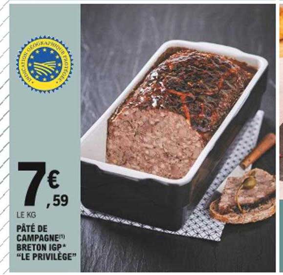 Pâté De Campagne Breton Igp "le Privilège"