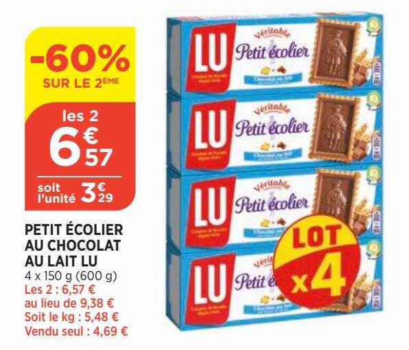 Petit écolier Au Chocolat Au Lait Lu