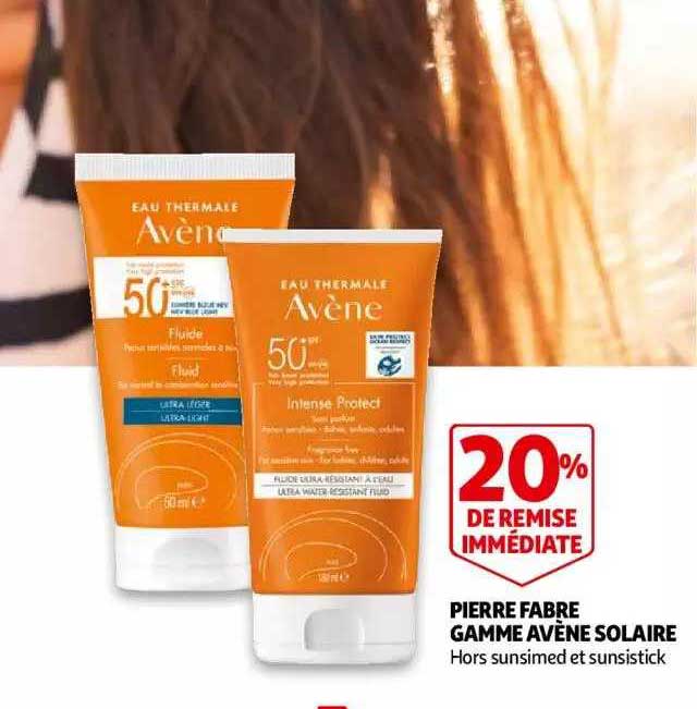 pierre fabre gamme avène solaire