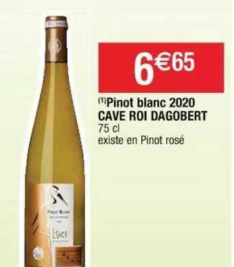 pinot blanc 2020 cave roi dagobert
