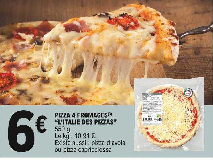 pizza 4 fromages "l'italie des pizzas"