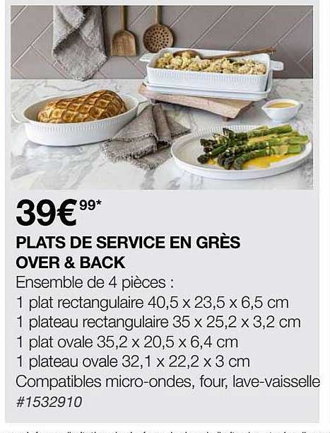 plats de service en grès over & back