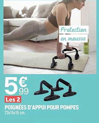 poignées d'appui pour pompes