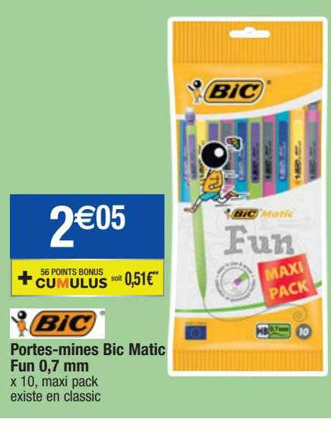 porte-mines bic matic fun 0,7 mm
