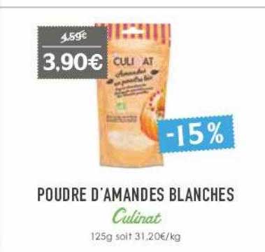 poudre d'amandes blanches culinat