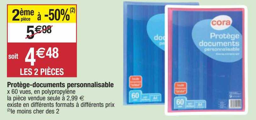 protège-documents personnalisable