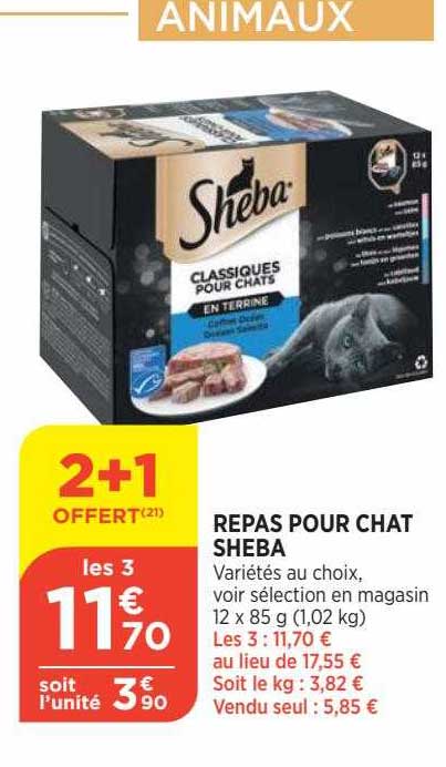 Repas Pour Chat Sheba