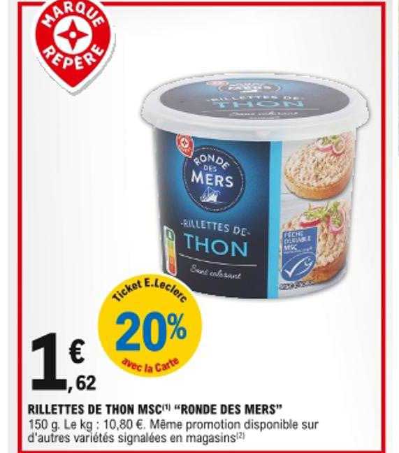 rillettes de thon msc "ronde des mers"