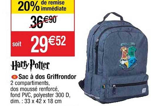 sac à dos griffrondor harry potter