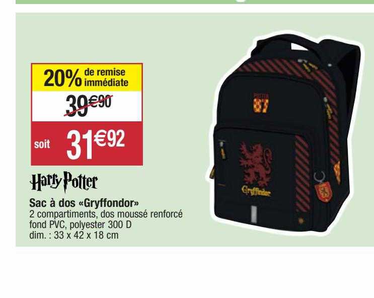 sac à dos «gryffondor» harry potter