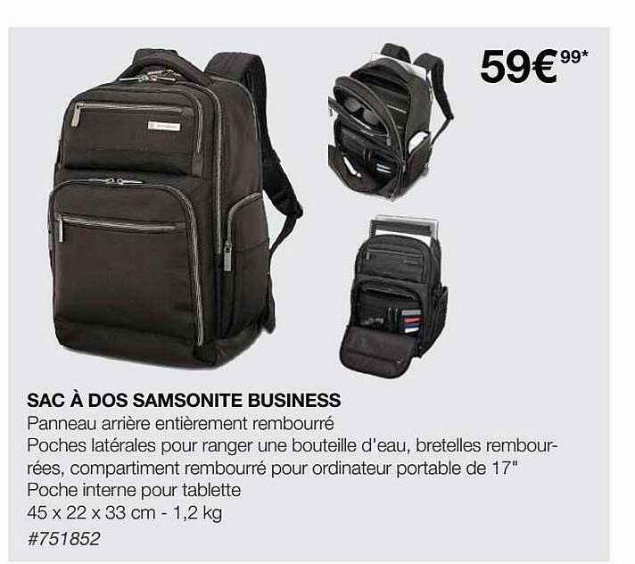 sac à dos samsonite business