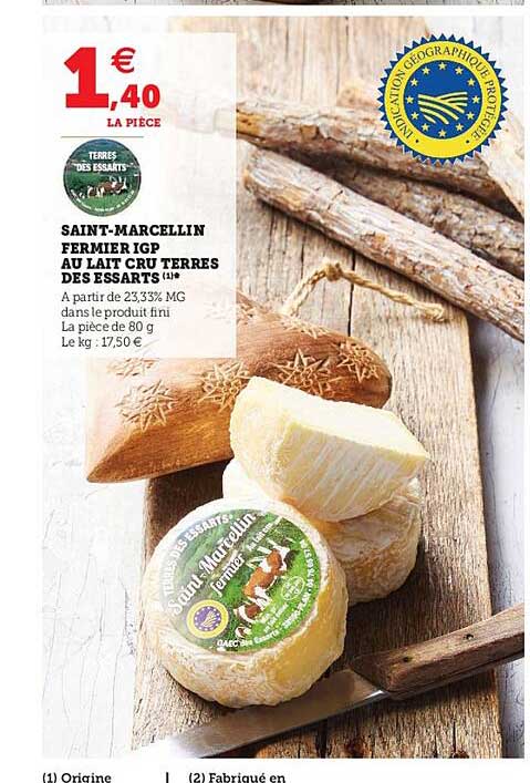 saint-marcellin fermier igp au lait cru terres des essarts