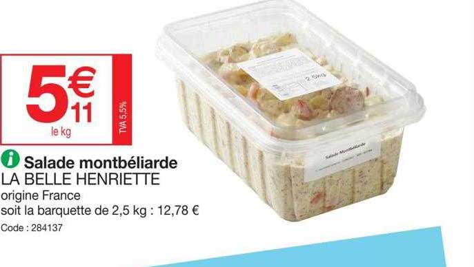 salade montbéliarde la belle henriette