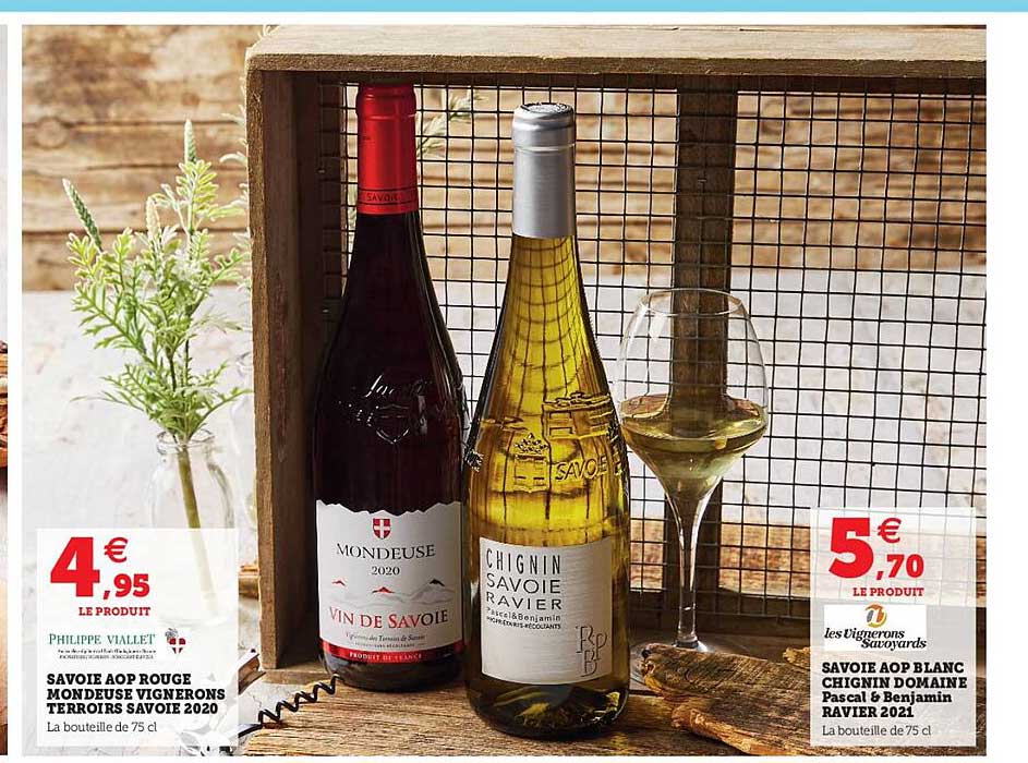 savoie aop rouge mondeuse vignerons terroirs savoie 2020, savoie aop blanc chignin domaine pascal & benjamin ravier 2021