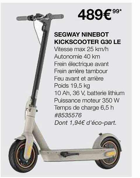 segway ninebot kickscooter g30 le