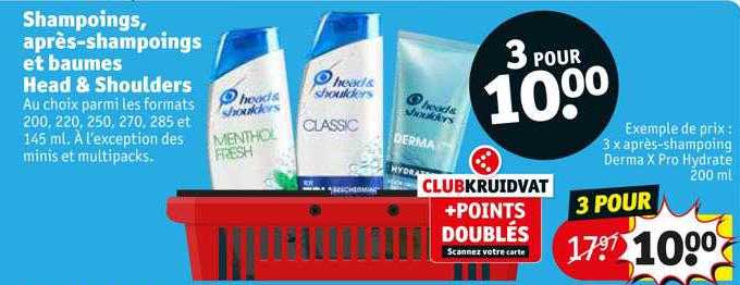 shampoings, après-shampoings et baumes head & shoulders