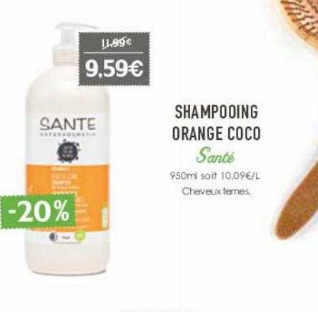 shampooing orange coco santé