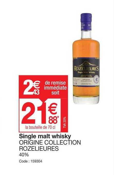 single malt whisky origine collection rozelieurs