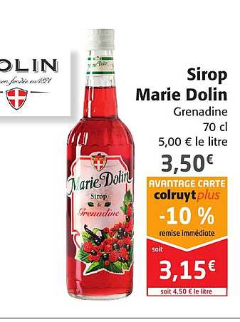 Sirop Marie Dolin