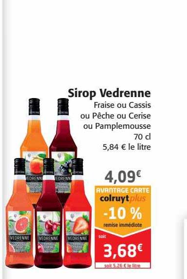 Sirop Vedrenne