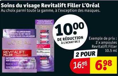 soins du visage revitalift filler l"oréal