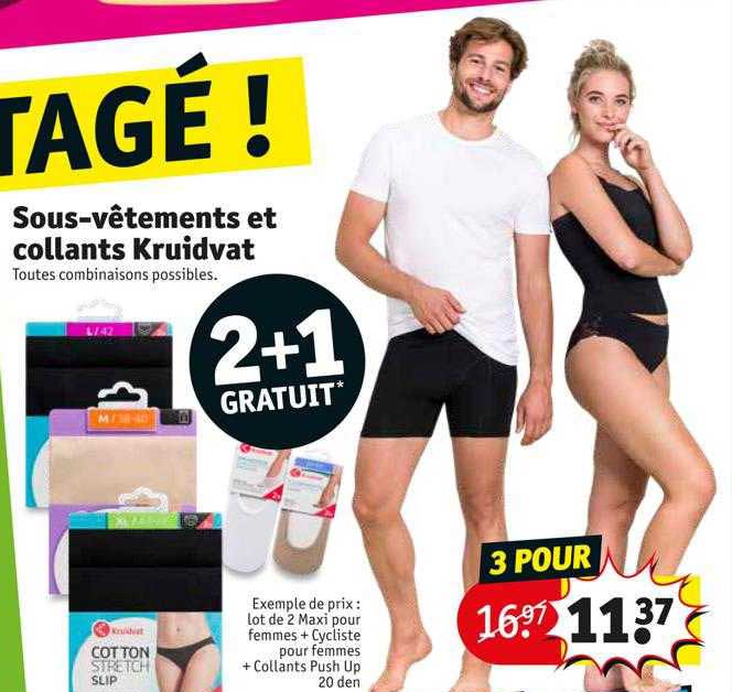 sous-vêtements et collants kruidvat