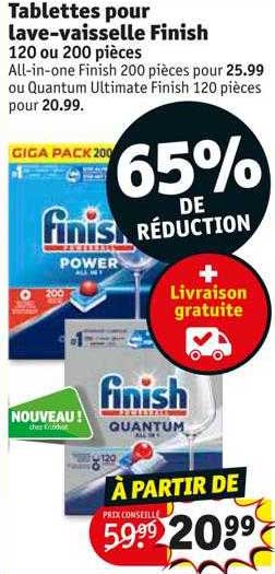 tablettes pour lave-vaisselle finish
