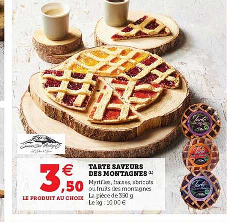 tarte saveurs des montagnes