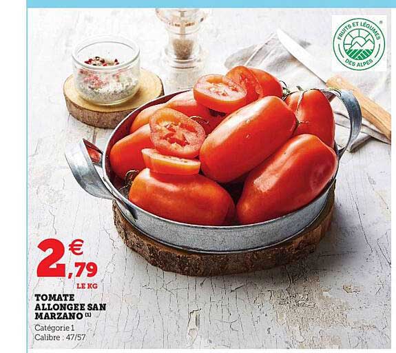tomate allongée san marzano