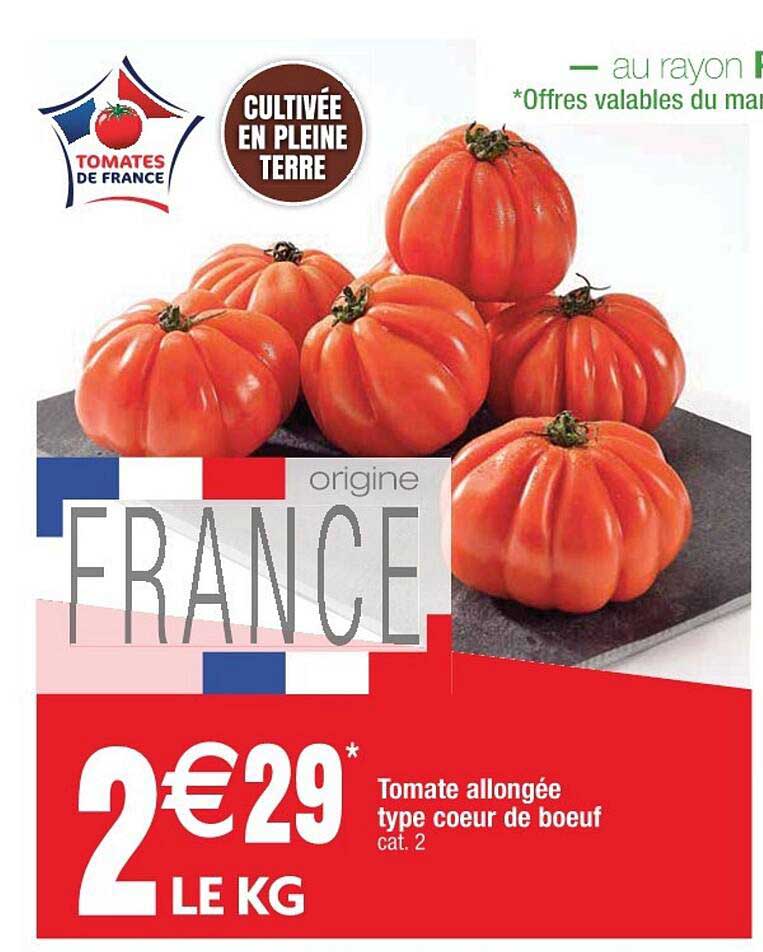 tomate allongée type cœur de boeuf