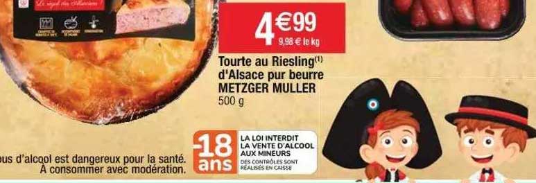 tourte au riesling d'alsace pur beurre metzger muller