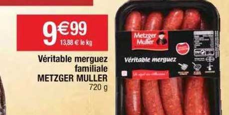 véritable merguez familiale metzger muller