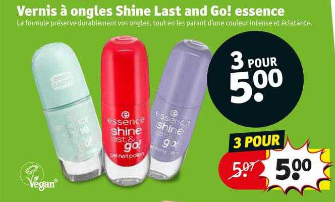 vernis à ongles shine last and go! essence