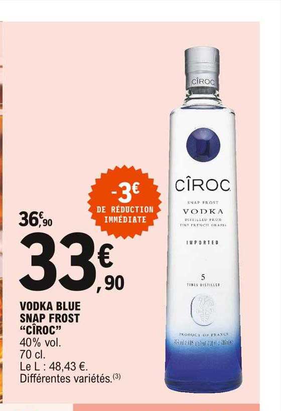 vodka blue snap frost "cîroc"