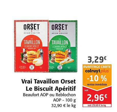 vrai tavaillon orset le biscuit apéritif
