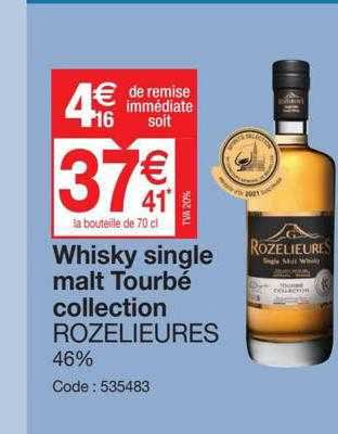 whisky single malt tourbé collection rozelieures