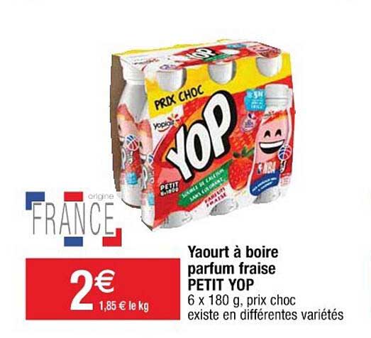Yaourt à Boire Parfum Fraise Petit Yop