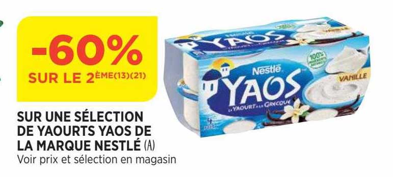 Yaourts Yaos De La Marque Nestlé