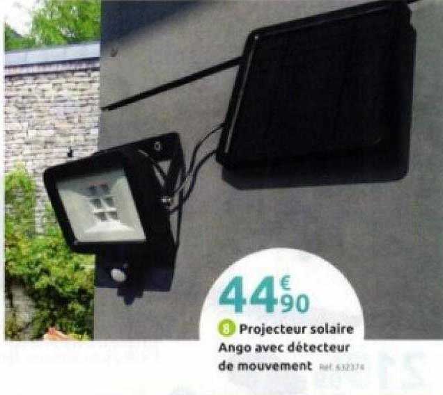 Projecteur Solaire Ango Avec Détecteur De Mouvement