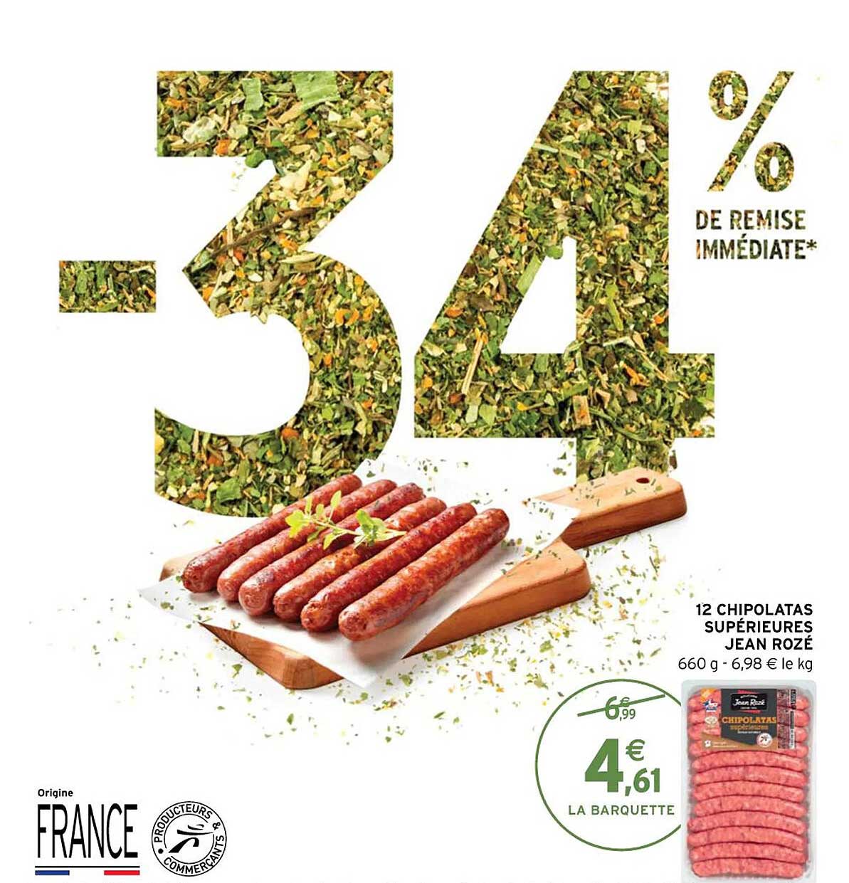 12 Chipolatas Supérieures Jean Rozé