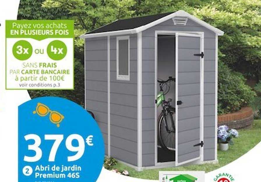 abri de jardin premium 46s