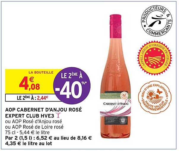 Aop Cabernet D'anjou Rosé Expert Club Hve3