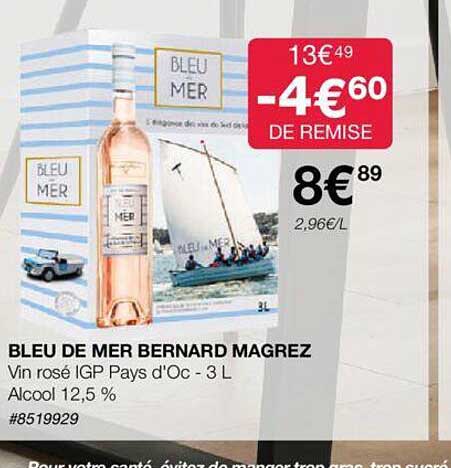 bleu de mer bernard magrez