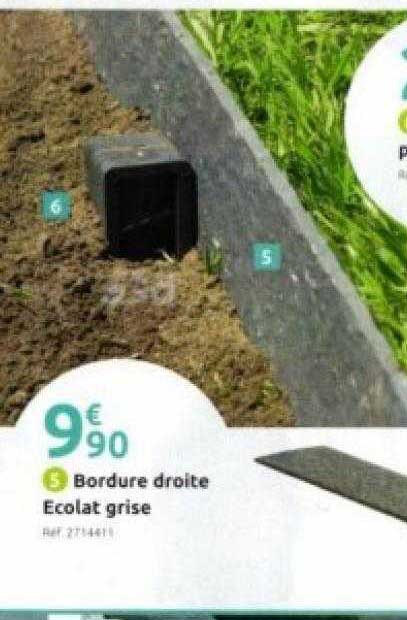 Bordure Droite Ecolat Grise